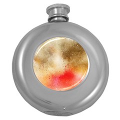 Golden Paint Round Hip Flask (5 Oz) by goljakoff