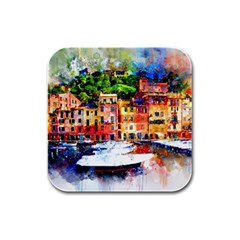 Boat Rubber Square Coaster (4 Pack)  by goljakoff