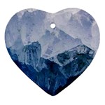 Blue mountain Ornament (Heart)