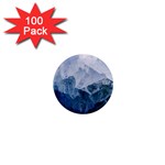 Blue mountain 1  Mini Magnets (100 pack) 
