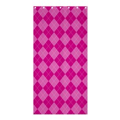 Pink Diamond Pattern Shower Curtain 36  X 72  (stall)  by ArtsyWishy