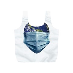 Earth With Face Mask Pandemic Concept Full Print Recycle Bag (s) by dflcprintsclothing