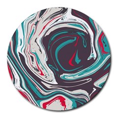Vector Vivid Marble Pattern 1 Round Mousepads by goljakoff