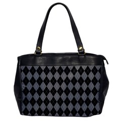 Black Diamonds Oversize Office Handbag by ArtsyWishy