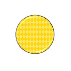 Yellow Diamonds Hat Clip Ball Marker by ArtsyWishy