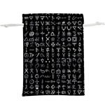 Alchemical Symbols - Collected Inverted  Lightweight Drawstring Pouch (XL) Back