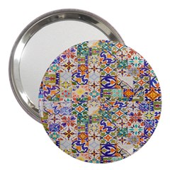 Mosaic Print 3  Handbag Mirrors by designsbymallika