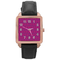Longtime Wondering Rose Gold Leather Watch  by Sparkle