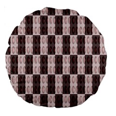 Rosegold Beads Chessboard Large 18  Premium Round Cushions by Sparkle