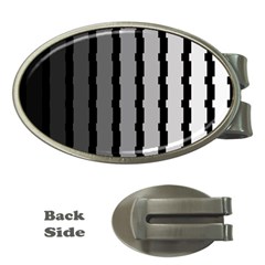 Nine Bar Monochrome Fade Squared Pulled Money Clips (oval)  by WetdryvacsLair