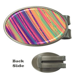 Colorful Stripes Money Clips (oval)  by Dazzleway