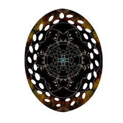 Mandala - 0005 - The Pressing Oval Filigree Ornament (two Sides) by WetdryvacsLair