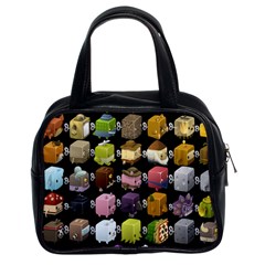 Glitch Glitchen Npc Cubimals Pattern Classic Handbag (two Sides) by WetdryvacsLair