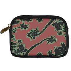 Tropical Style Floral Motif Print Pattern Digital Camera Leather Case by dflcprintsclothing