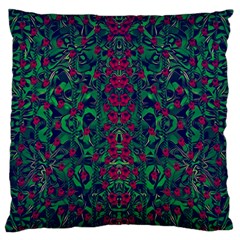 Tree Flower Paradise Of Inner Peace And Calm Pop-art Large Flano Cushion Case (one Side) by pepitasart