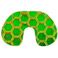 Hexagon Windows Travel Neck Pillow by essentialimage