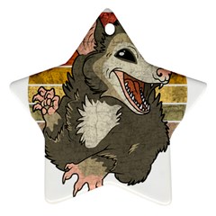 Possum  Star Ornament (two Sides) by Valentinaart