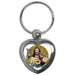 Buddy Christ Key Chain (heart) by Valentinaart