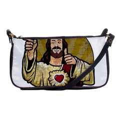 Buddy Christ Shoulder Clutch Bag by Valentinaart