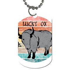 Chinese New Year ¨c Year Of The Ox Dog Tag (one Side) by Valentinaart