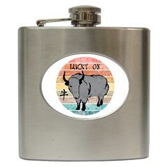 Chinese New Year ¨c Year Of The Ox Hip Flask (6 Oz) by Valentinaart
