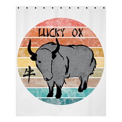Chinese New Year ¨c Year Of The Ox Shower Curtain 60  X 72  (medium)  by Valentinaart
