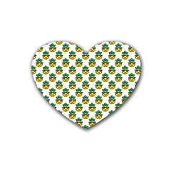 Holiday Pineapple Heart Coaster (4 Pack)  by Sparkle
