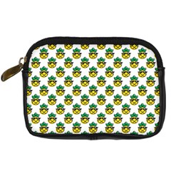 Holiday Pineapple Digital Camera Leather Case by Sparkle