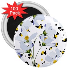 Tree Poppies  3  Magnets (100 Pack) by Sobalvarro