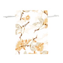 Birds And Flowers  Lightweight Drawstring Pouch (l) by Sobalvarro