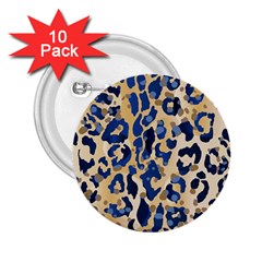Leopard Skin  2 25  Buttons (10 Pack)  by Sobalvarro