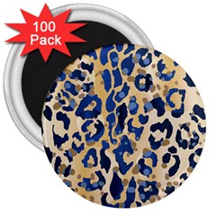 Leopard Skin  3  Magnets (100 Pack) by Sobalvarro