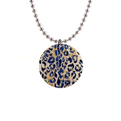 Leopard Skin  1  Button Necklace by Sobalvarro