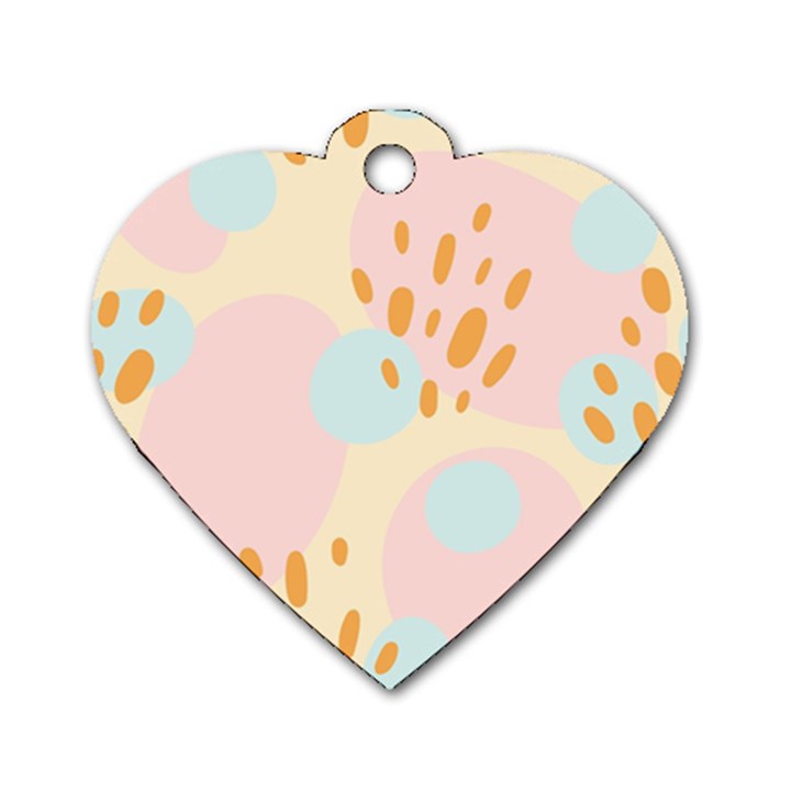 Girly Dog Tag Heart (Two Sides)