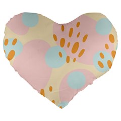 Girly Large 19  Premium Heart Shape Cushions by Sobalvarro