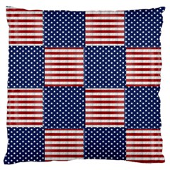 Red White Blue Stars And Stripes Standard Flano Cushion Case (two Sides) by yoursparklingshop