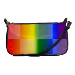 Lgbt Rainbow Buffalo Check Lgbtq Pride Squares Pattern Shoulder Clutch Bag by yoursparklingshop