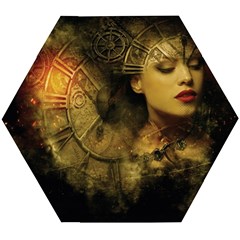 Surreal Steampunk Queen From Fonebook Wooden Puzzle Hexagon by 2853937