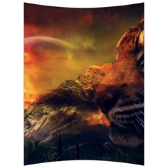 Tiger King In A Fantastic Landscape From Fonebook Back Support Cushion by 2853937