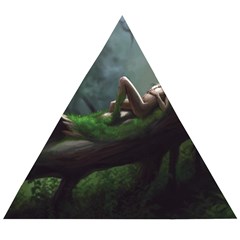 Wooden Child Resting On A Tree From Fonebook Wooden Puzzle Triangle by 2853937