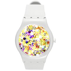 Sequins And Pins Round Plastic Sport Watch (m) by essentialimage