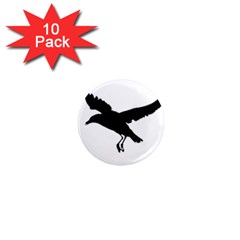 Seagull Flying Silhouette Drawing 2 1  Mini Magnet (10 Pack)  by dflcprintsclothing