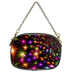 Star Colorful Christmas Abstract Chain Purse (two Sides)