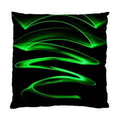 Green Light Painting Zig-zag Standard Cushion Case (one Side)