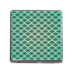 Pattern Texture Geometric Pattern Green Memory Card Reader (square 5 Slot)