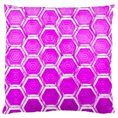 Hexagon Windows  Large Cushion Case (one Side) by essentialimage365