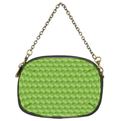 Green Pattern Ornate Background Chain Purse (two Sides)