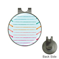 Crayon Background School Paper Hat Clips With Golf Markers