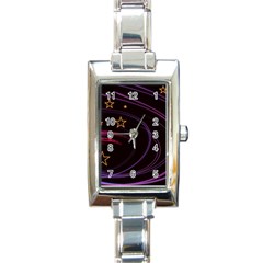 Background Abstract Star Rectangle Italian Charm Watch