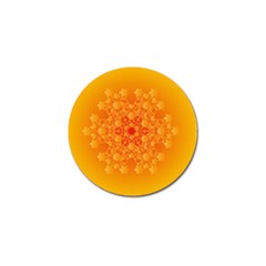 Fractal Yellow Orange Golf Ball Marker (4 Pack)